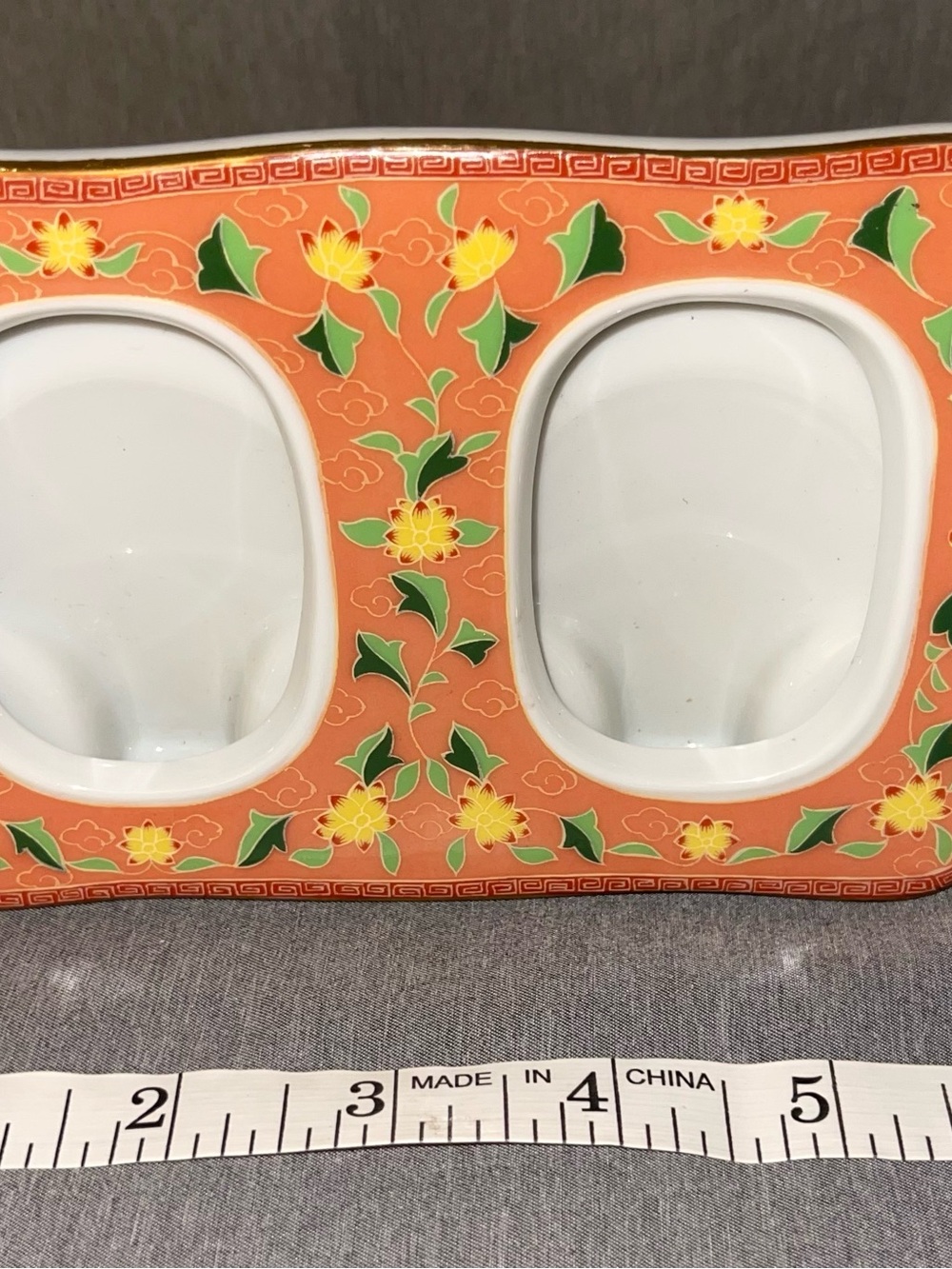 1981 Kashmir Takahashi Hand Decorated Double Photo Frame Made In Japan